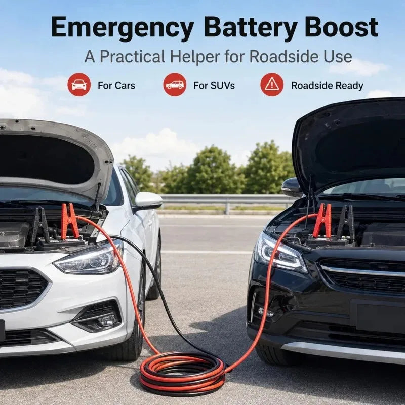 Premium Copper Vehicle Jump Starter Cables